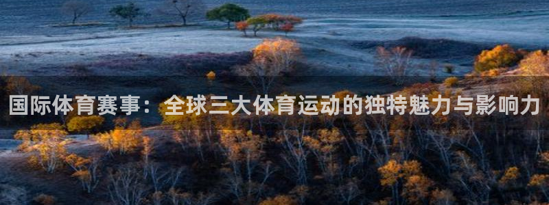 欧亿体育官方正版app娱乐：国际体育赛事：全球三大体